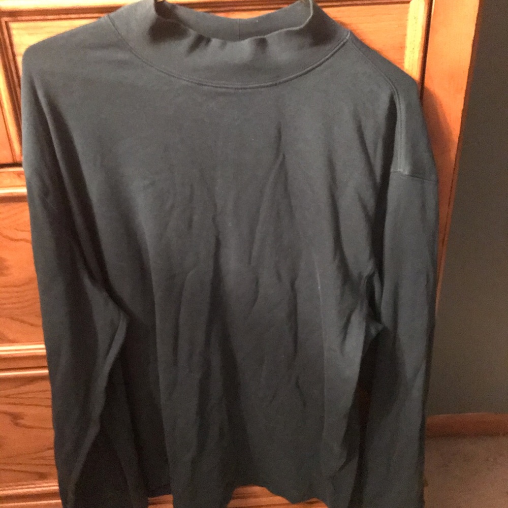 St. John’s Bay Green Mockneck Long Sleeve Shirt